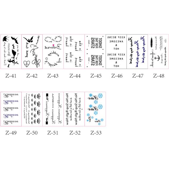 Set 30 hình xăm SẸO dán 15 ngày độc đáo vrg1652