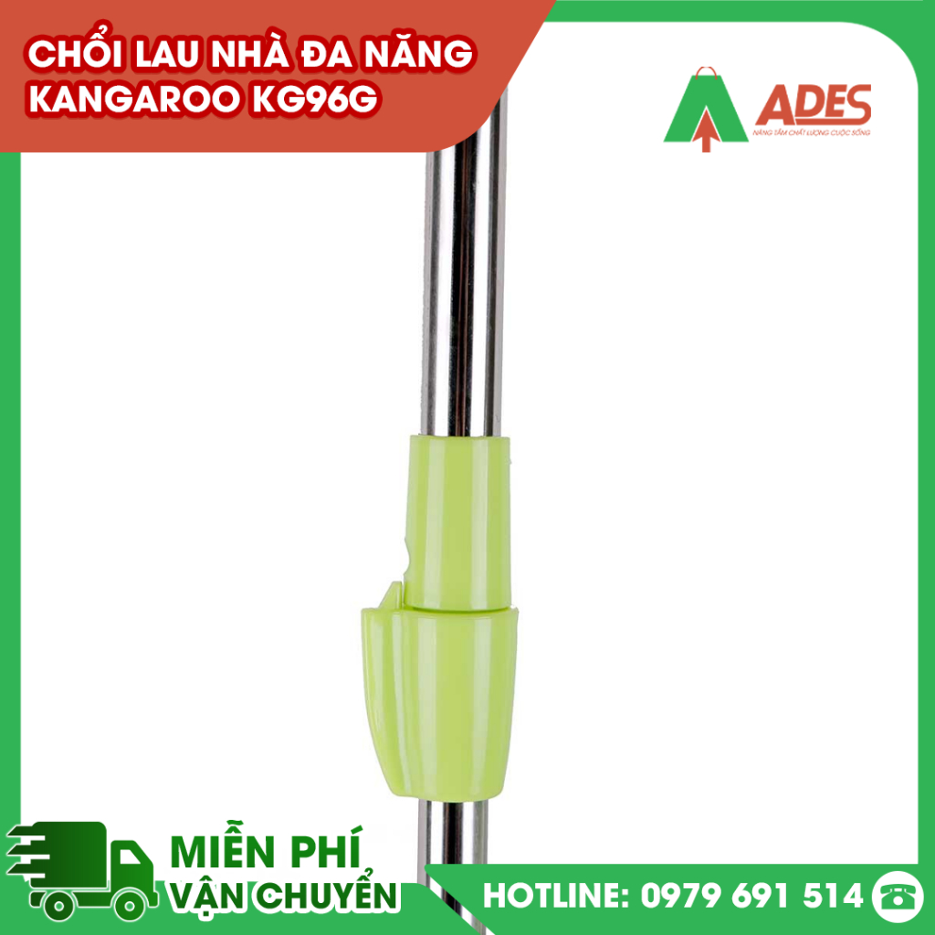 ✔️ Chổi lau nhà đa năng màu xanh Kangaroo KG96G ✔️ Đầu lau 360 độ