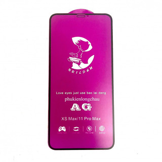 Miếng Dán Cường Lực iPhone Xs Max / 11 Pro Max Full Nhám Chống Vân Tay Chuyên Game AG Chính Hãng Cô Bé Brilden