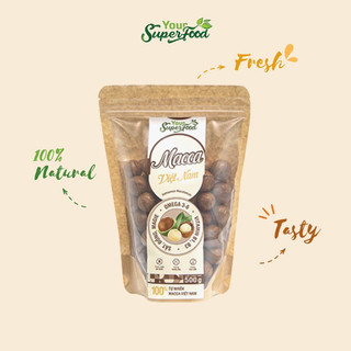 Macca Úc Nứt Vỏ 500gr