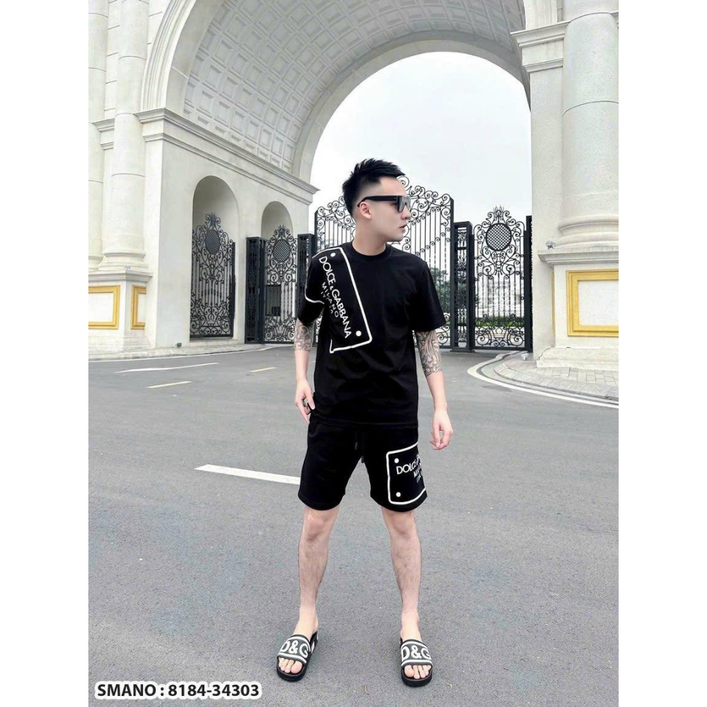 Đồ bộ thể thao nam Esential bộ hè nam cộc tay chất thun co giãn 4c