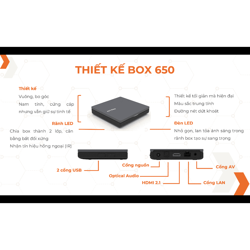 FPT Play Box 2022 model 650 - Tích hợp IPTV và OTT - Điều khiển giọng nói