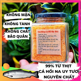 Chà bông cá hồi / ruốc cá hồi na uy nguyên chất không mặn - không tanh - không chất bảo quản