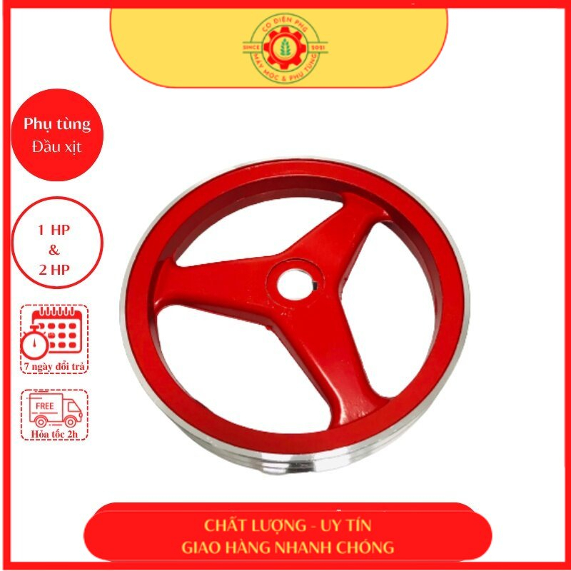 Buly máy rửa xe đầu rời chạy dây curoa | Buly đầu xịt rửa áp lực | 1 HP & 2 HP