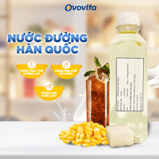Nước Đường Hàn Quốc OVOVITA Chai 450gr Dùng Trong Pha Chế