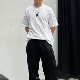 Ế TEE - Áp phông thêu Ế - Cotton 100% 280gsm - De Basé