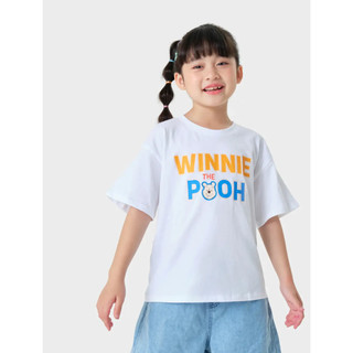 CANIFA áo phông trắng bé gái in hình