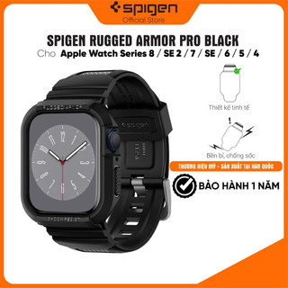 Ốp spigen rugged armor pro cho apple watch series 8 /se 2/7/se/6/5/4 - thiết kế bền bỉ, chống sốc