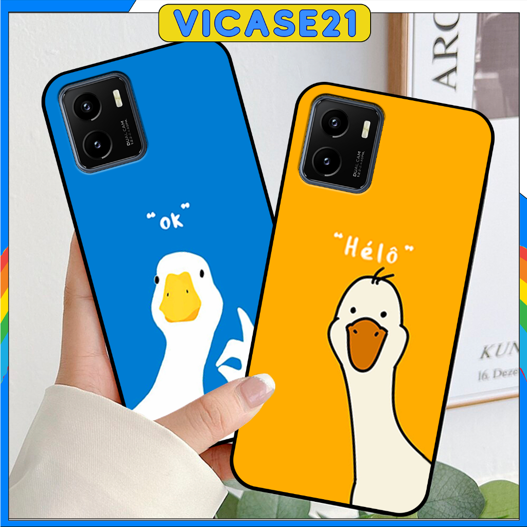 Ốp Điện Thoại Vivo Y15s - Y15a In Hình VỊT Dễ Thương Cute