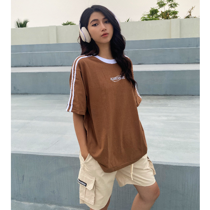 Quần Short Unisex Cargo Nam Nữ SAIGONESE Quần Đùi Form Túi Hộp / Kem