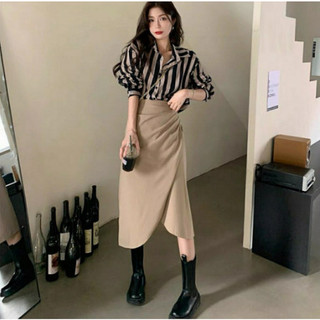 [Big size 55-100Kg] Váy nhúm eo vạt chéo