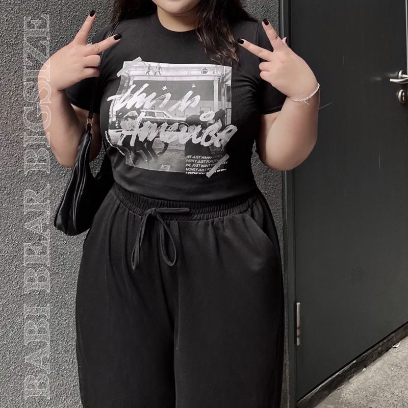 ÁO CROPTOP CHILDISH CHẤT BOZIP BIGSIZE 60-90KG