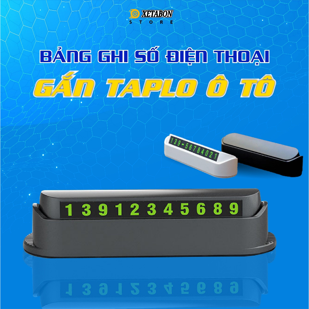 Bảng số điện thoại đặt taplo, Bảng ghi số điện thoại cho xe ô tô, khi đỗ xe - Hiển thị thông tin cho người lạ