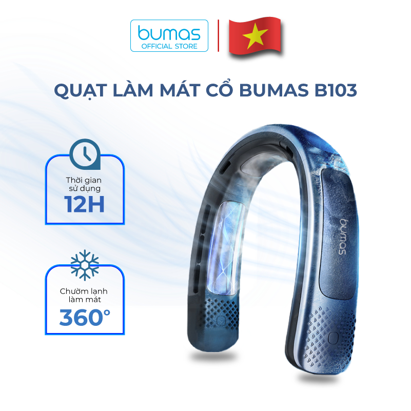 Quạt Làm Mát Đeo Cổ BUMAS B103 - Công Nghệ Làm Lạnh Sau Gáy, Làm Mát 360 Độ | BigBuy360 - bigbuy360.vn