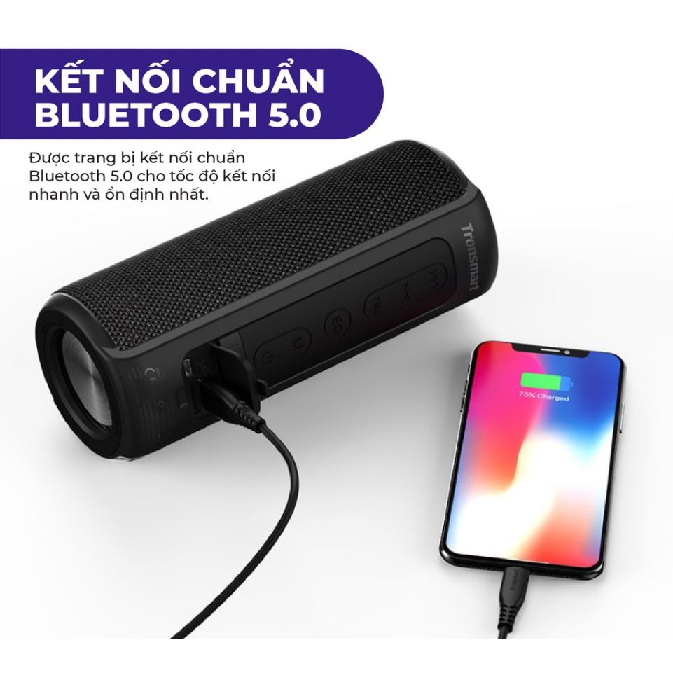 Loa Bluetooth chính hãng Tronsmart T6 Plus và T6 Plus Upgrade bản nâng cấp, 40W loa ngoài trời, chống nước IPX6
