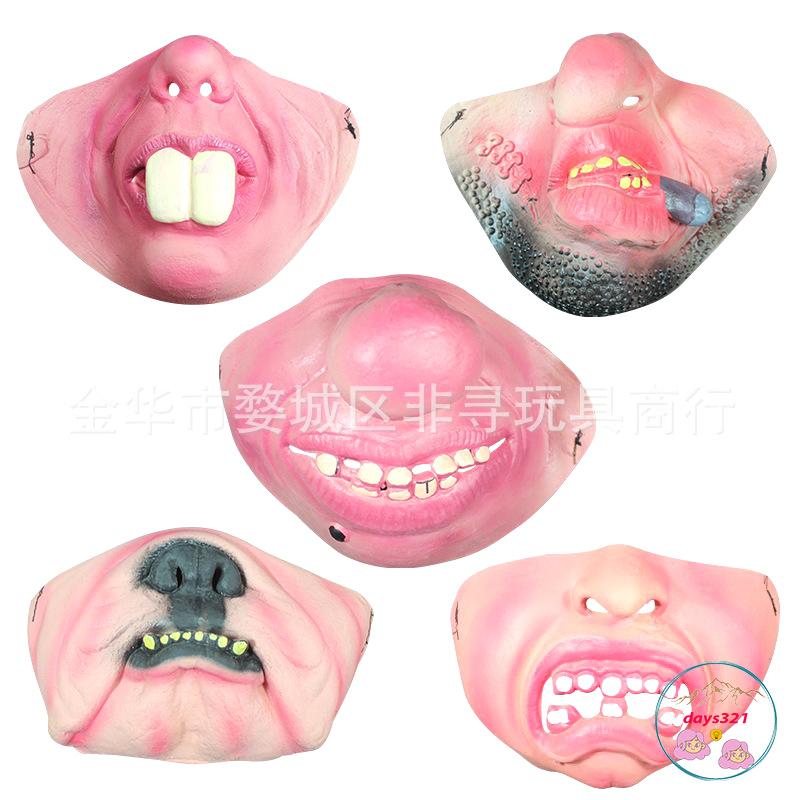 Khẩu Trang cotton Chống Gió In Hình Mặt Cười 3d Vui Nhộn