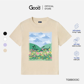 Áo Baby Tee THE GOOD "Amazing Painting", Áo Phông Màu Basic Thiết Kế Hoa Chất Cotton Co Giãn