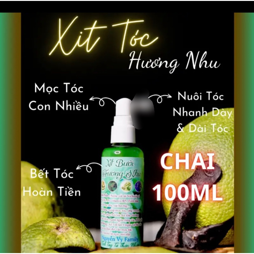 Xịt Bưởi Hương Nhu kích thích mọc tóc Nguyễn Vy Family