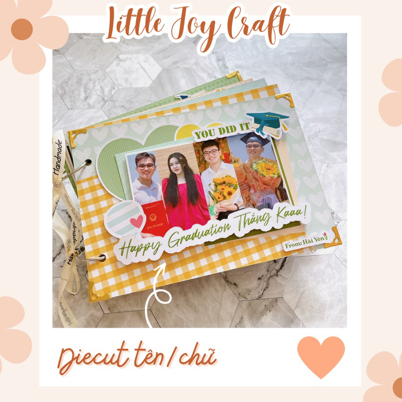 In DIECUT chữ tiêu đề theo yêu cầu