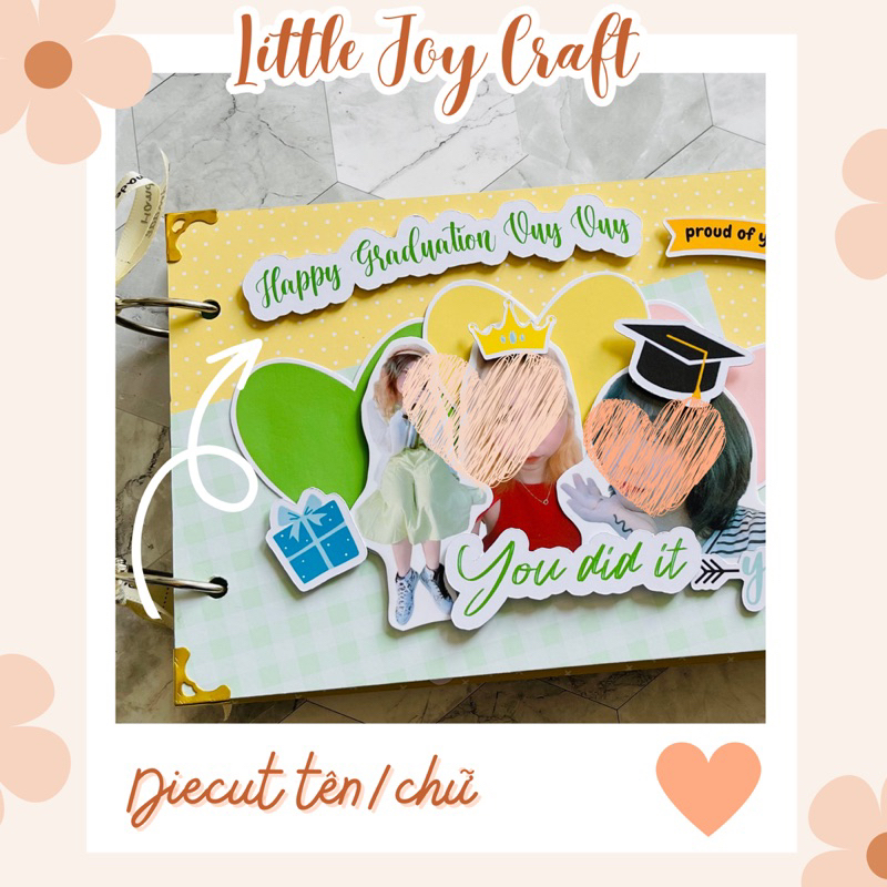 In DIECUT chữ tiêu đề theo yêu cầu