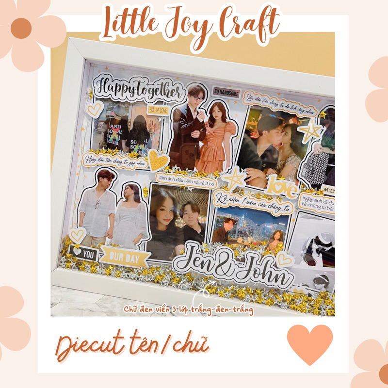 In DIECUT chữ tiêu đề theo yêu cầu