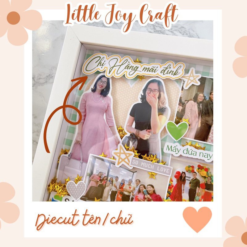 In DIECUT chữ tiêu đề theo yêu cầu
