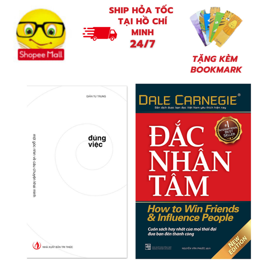 Sách - Combo Đắc nhân tâm + Đúng việc : Một góc nhìn về câu chuyện khai minh