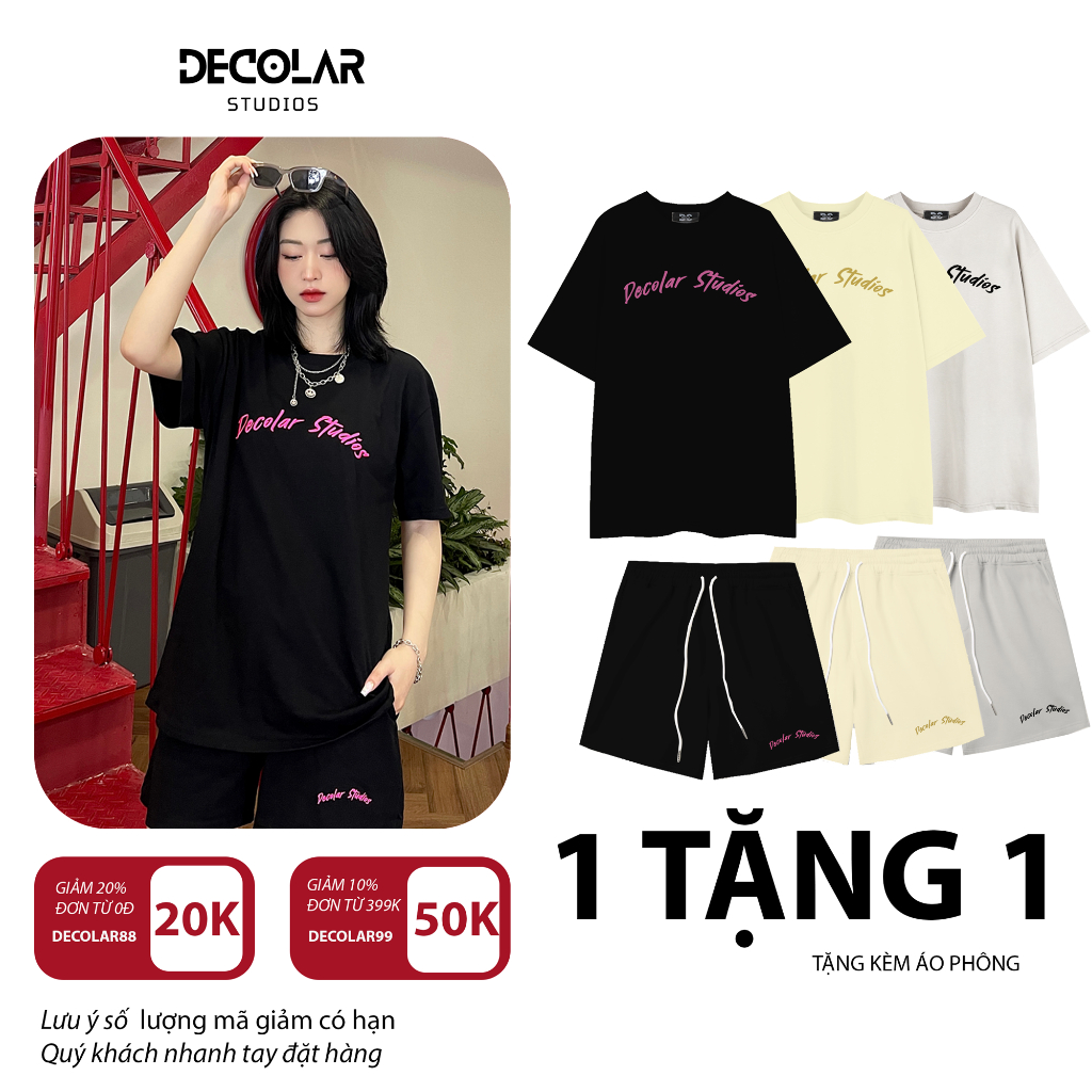 Bộ thun cao cấp nam nữ thể thao sang chảnh bigsize form dáng rộng AP01
