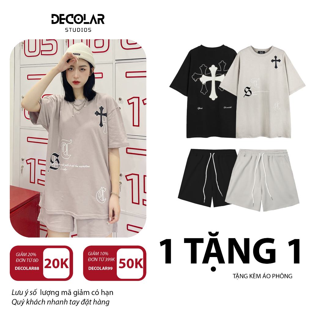 Bộ thun cao cấp nam nữ thể thao sang chảnh bigsize form dáng rộng unisex AP02