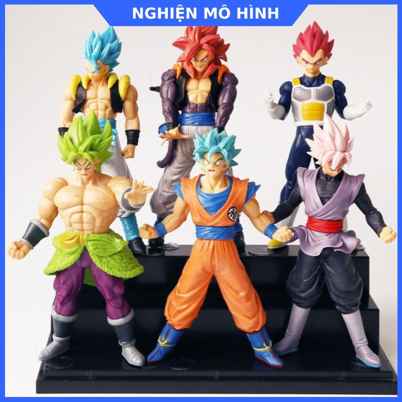 Mô hình nhân vật 7 Viên Ngọc Rồng Goku Gogeta Vegito Broly Jiren Black Goku Black Vegeta SSJ God Dragon Ball
