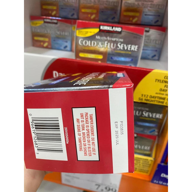 Date 2025 Viên uống 𝗞𝗶𝗿𝗸𝗹𝗮𝗻𝗱 𝗖𝗼𝗹𝗱 & 𝗙𝗹𝘂 𝗦𝗲𝘃𝗲𝗿𝗲 giảm đau hạ sốt người lớn 112v ngày+56v đêm