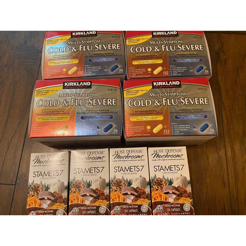 Date 2025 Viên uống 𝗞𝗶𝗿𝗸𝗹𝗮𝗻𝗱 𝗖𝗼𝗹𝗱 & 𝗙𝗹𝘂 𝗦𝗲𝘃𝗲𝗿𝗲 giảm đau hạ sốt người lớn 112v ngày+56v đêm