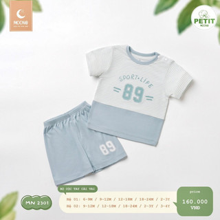 Bộ Cộc Tay Cài Vai Petit [MOON@]