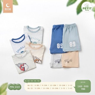 Bộ cộc tay cài vai petit