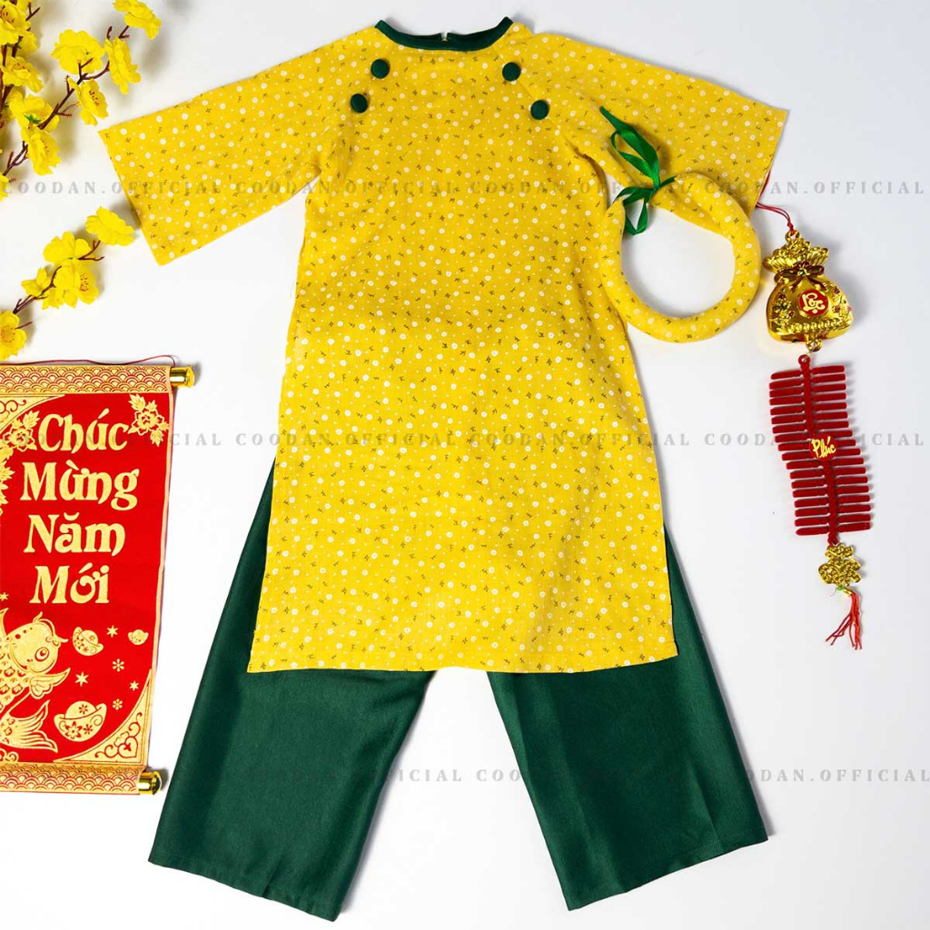 Áo dài cách tân bé gái hoa nhí, họa tiết,HÌNH THẬT 100% thoáng mát xinh xắn có size 3 tuổi - 15 tuổi