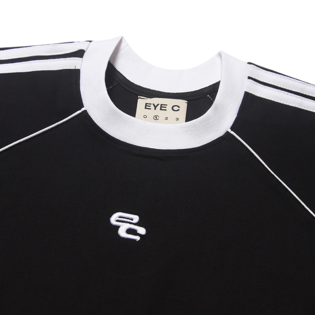 Áo Thun Form Boxy Thêu Nổi - EYE C | BASIC LOGO TEE