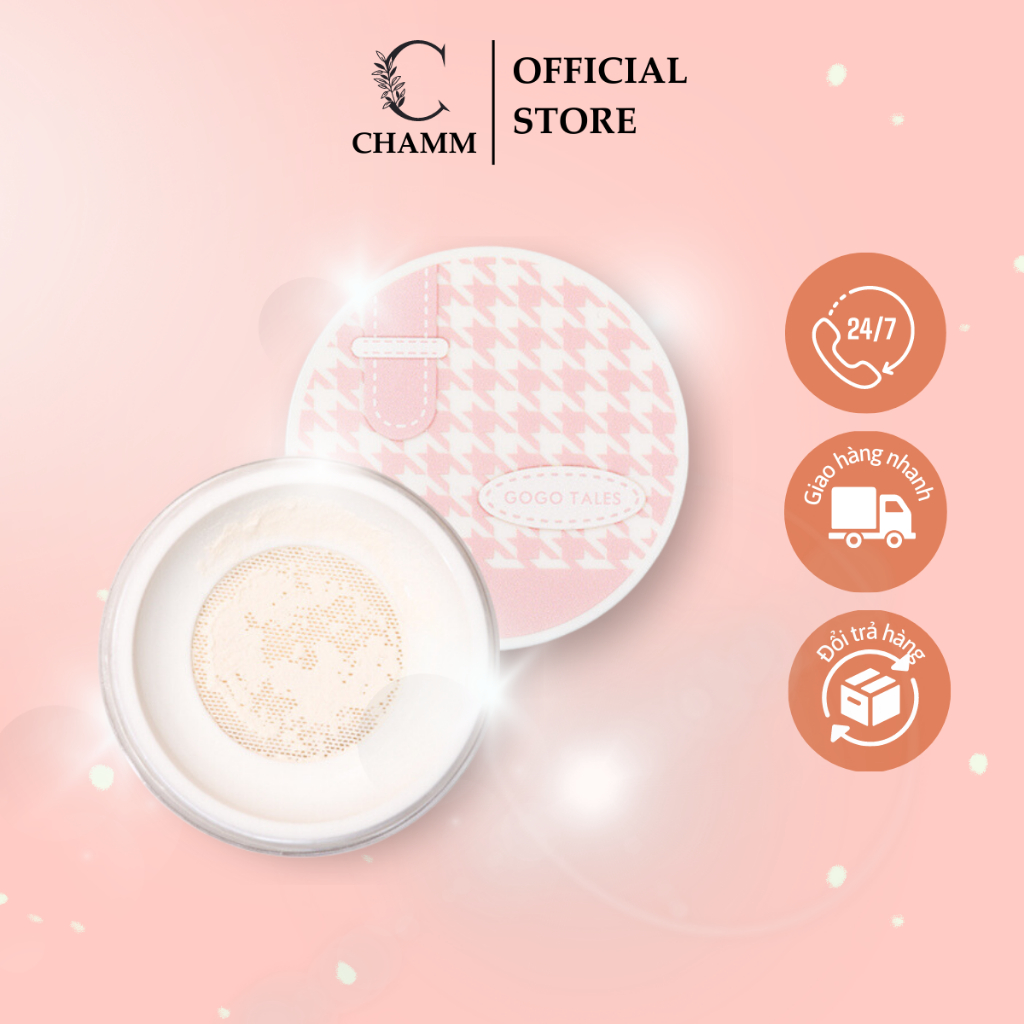 Phấn phủ Gogo Tales Vitality GT370 dạng bột chính hãng nội địa trung Phấn bột kiềm dầu Chamm chống thấm nước