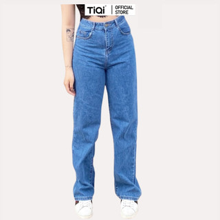 [BIGSIZE] Quần ống rộng jean nữ big size cao cấp lưng cao TiQi Jeans B3-1581