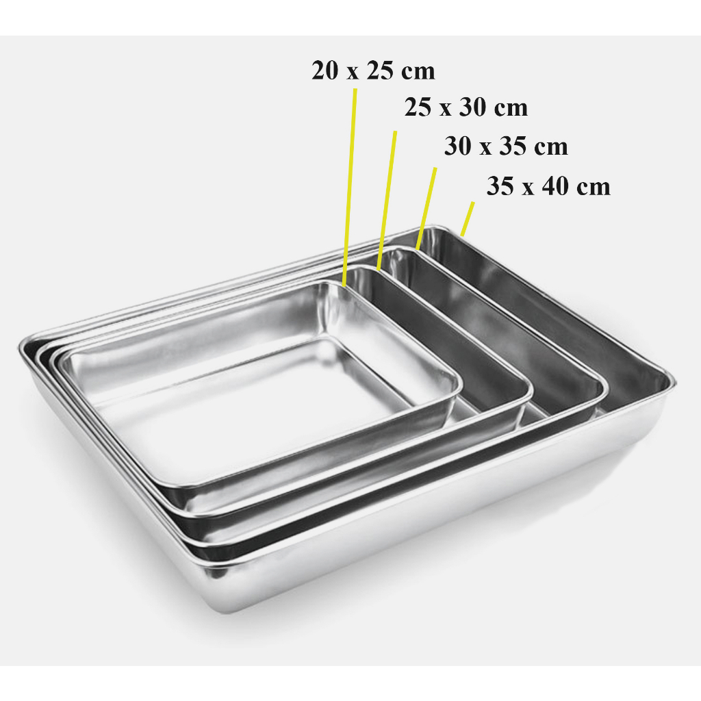 Khay Kem/Nướng Bánh Cao Cấp Inox 304