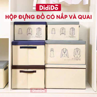 Hộp vải đựng đồ có nắp và quai DidiDo