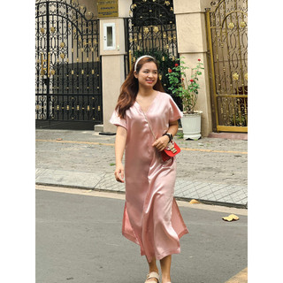 Đầm Suông Sang Chảnh Phi Lụa Cao Cấp ⭐️D’lories Official