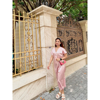 Đầm Suông Sang Chảnh Phi Lụa Cao Cấp ⭐️D’lories Official