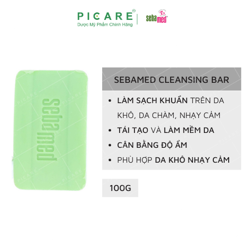 Thanh Làm Sạch Giảm Khuẩn Sebamed pH 5.5 Cleansing Bar 100ml