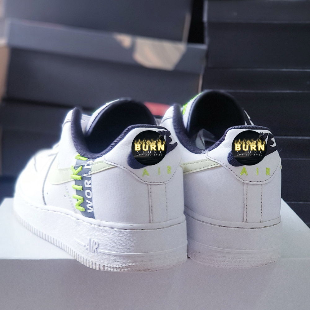 Giày Air Force 1 Low Worldwide White Volt, size 40-41, real 2hand