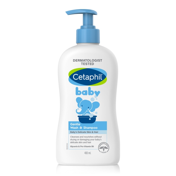 Sữa tắm gội toàn thân CETAPHIL BABY GENTLE WASH & SHAMPOO 400ml