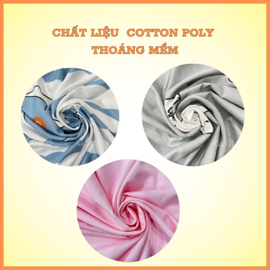 [HOT]Ga Chun Bọc Đệm Cũi Cho Bé GOLDCAT Chất Liệu Cotton Poly Mềm Mịn Dùng Cho Đệm Dày 5-7cm.