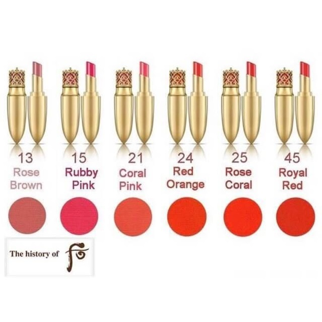 - Son môi Hoàng Cung Whoo Luxury Lip Rouge date 2025 còn 25,45