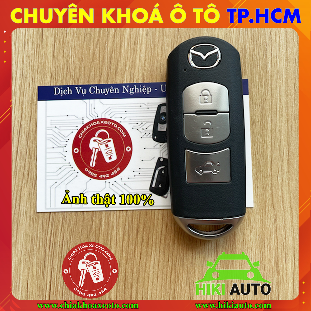 Vỏ chìa khoá Mazda 2 3 6 loại thông minh 3 nút , Thay vỏ mới mang lại nét đẹp như lúc ban đầu mới mua xe