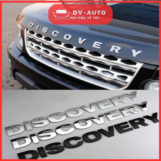 Tem chữ nổi 3d discovery dán nắp capo - tem trang trí by dv auto
