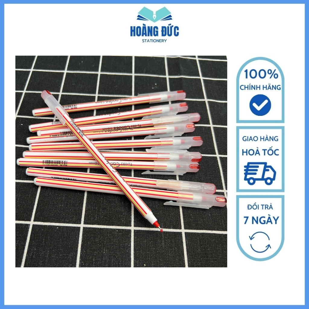 Hộp 20 bút bi nến Thiên Long TL-093 Candee ngòi 0.6mm